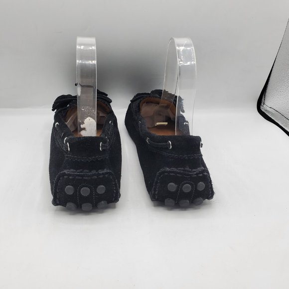 COACH NADIA SUEDE TASSEL DRIVING MOCCASINS LOAFERS - Picture 6 of 8